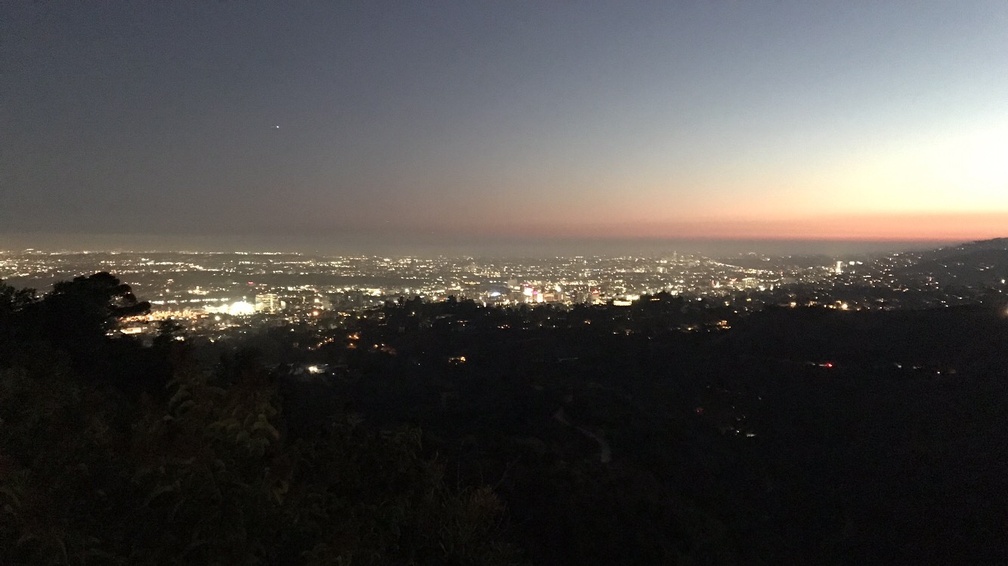 sunset from Griffith Observatory, LA