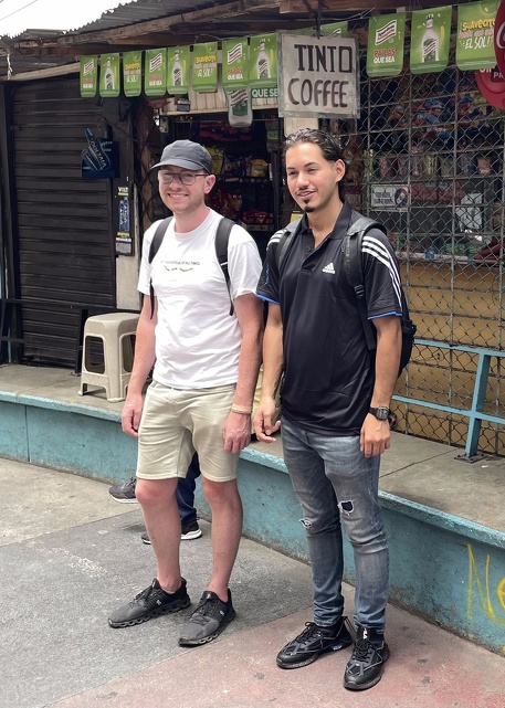 Camilo, our tour guide, and Steven from Ireland